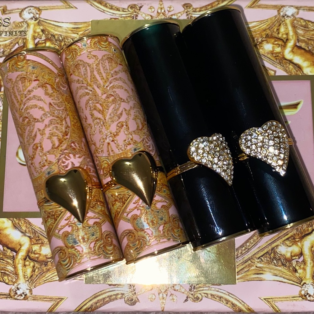 Celestial Divinity Deco & Pave Heart Lipsticks